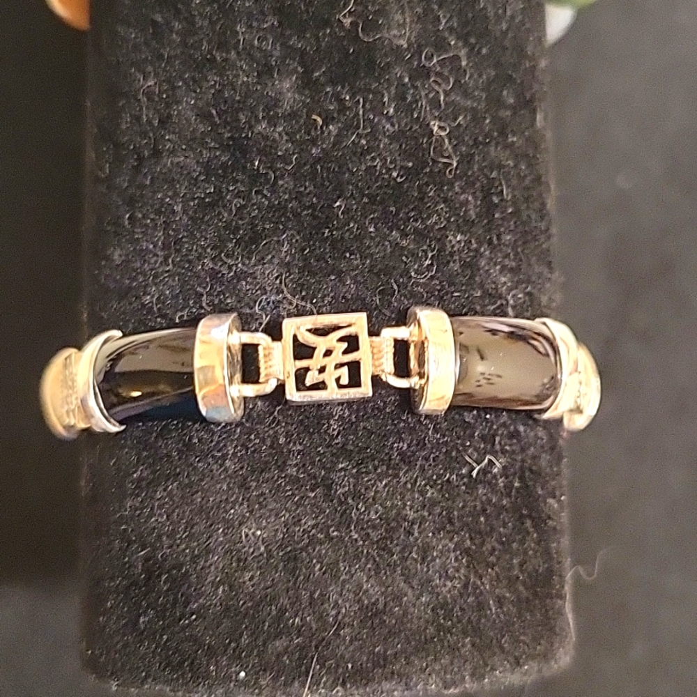 Sterling Silver & Black Onyx Bracelet